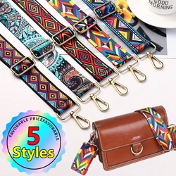 5 Styles Nylon Bag Strap Woman Colored Straps Crossbody Messenger Shoulder Bag Accessories Adjustable Embroidered Belts Straps