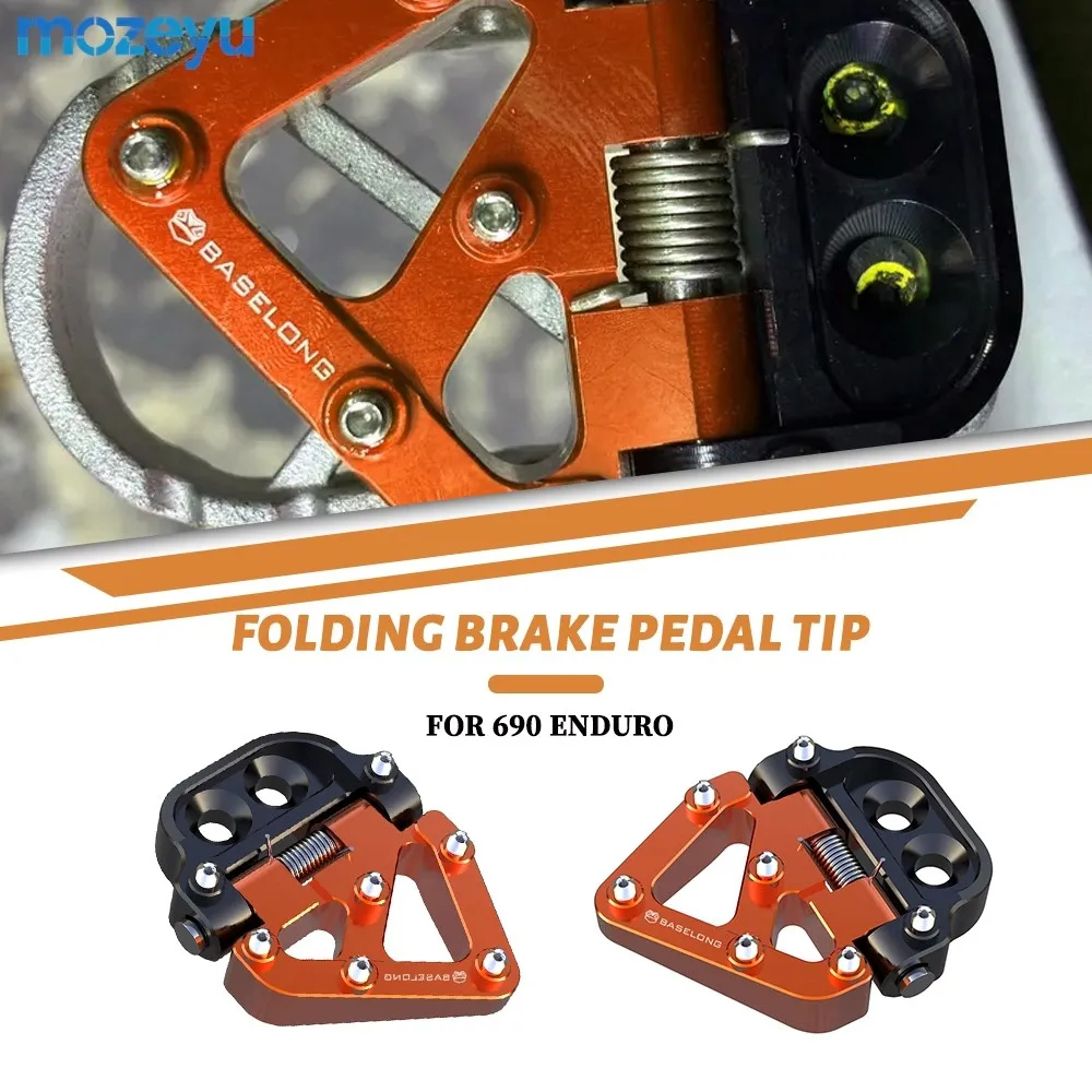 Foldable Rear Brake Pedal Step Tip Plate For 690 Enduro SMC R 390 790 890 990 950 1050 1090 1190 1290 Super Adventure S/R