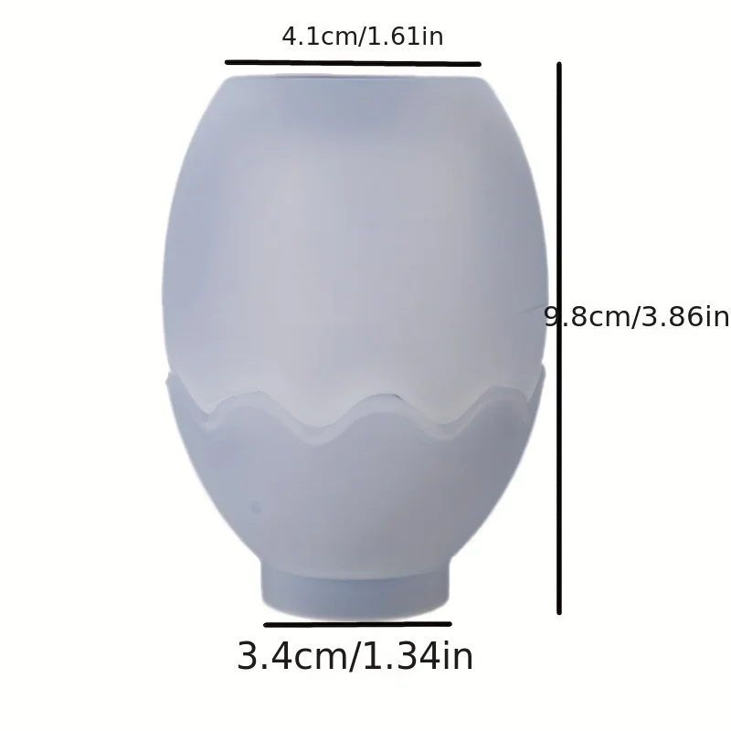 DIY Egg Storage Box Silicone Mold with Cover Egg Candle Cup Plaster Dropping Mold