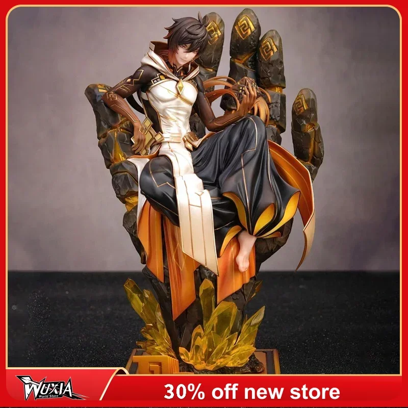 

26cm Genshin Impact Zhongli Action Figure Anime Characters Model PVC Statue Game Peripherals Ornaments Collection Gift Kid Toys