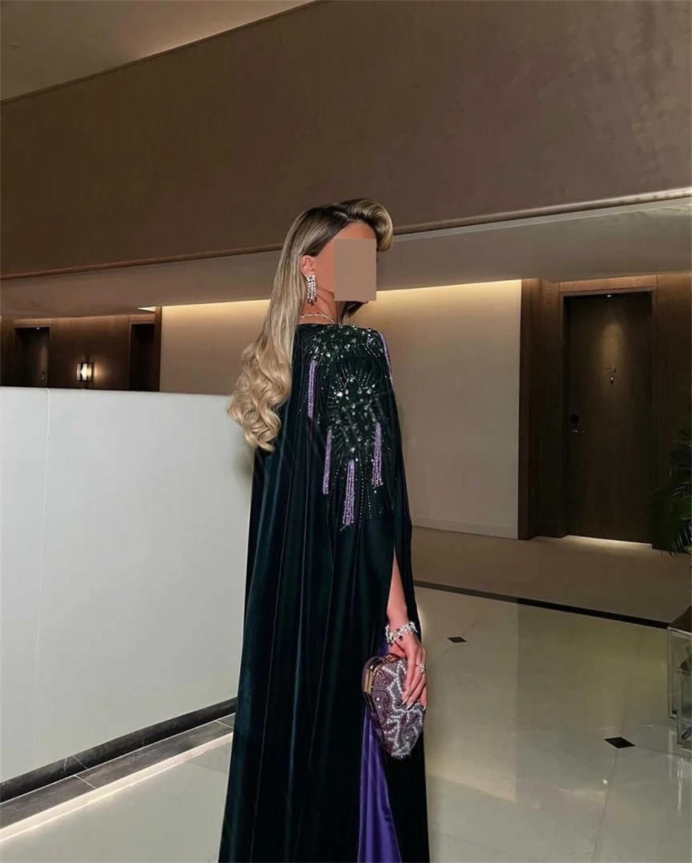 

Формальное атласное вечернее платье по индивидуальному заказу, элегантное платье для выпускного вечера с v-образным вырезом и длинными рукавами, высокое качество, платья для особых случаев со шлейфом