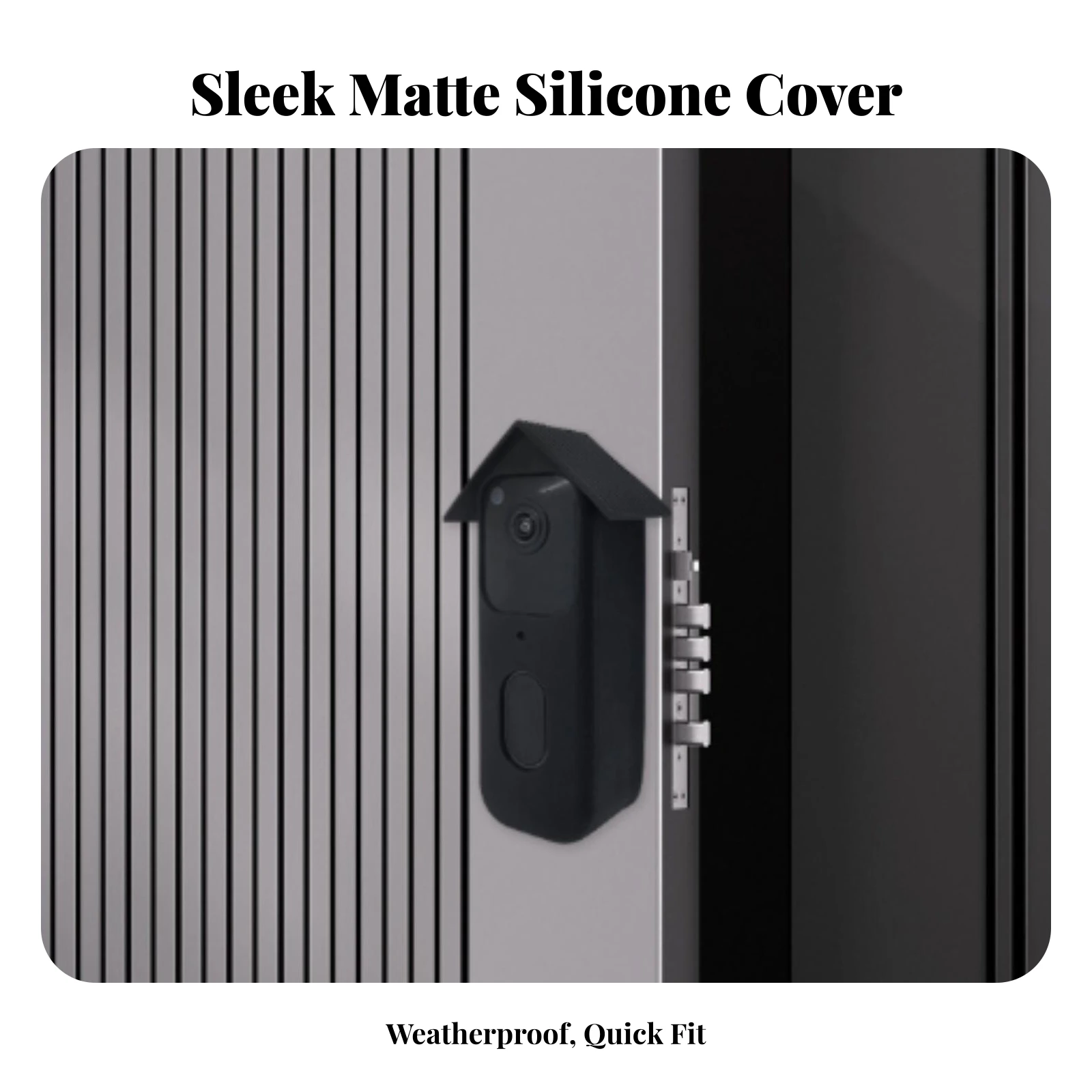 Chime Cover with Roof Flexible Chime Cover Silicone Skin Stretchable Long-Lasting for Homeowners, Outdoor, Home Entrance