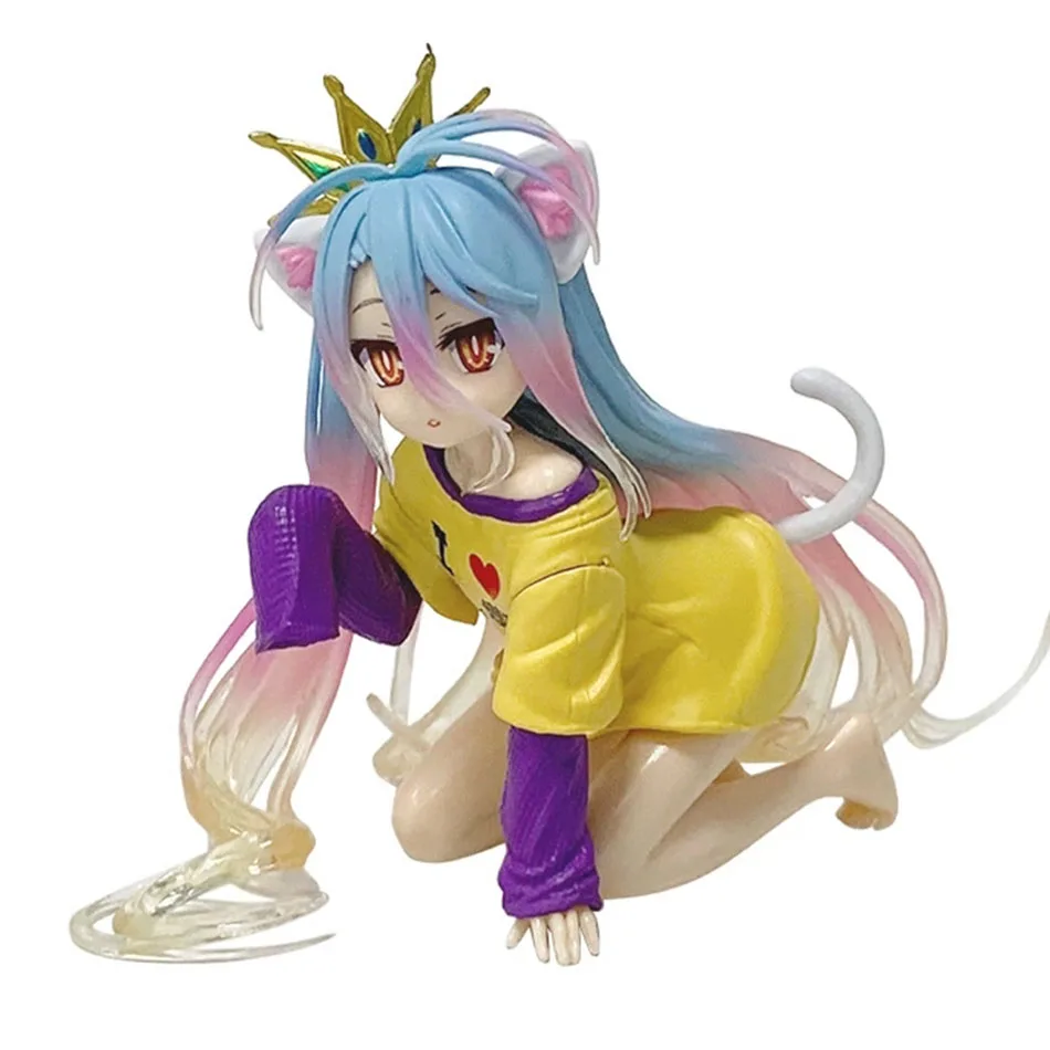 Na Stanie Śliczne Figurki Animacyjne Shiro z NO GAME NO LIFE 10CM Ozdoby Kolekcjonerskie Modele Zabawki Prezenty Prezent na Boże Narodzenie