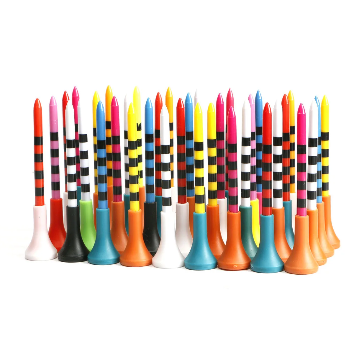 Golf Nail TEE Plastikowe siedzisko 83mm Gumowa osłona Miękka gumowa osłona główki Służy do golfa Tee Seat Uchwyt na piłkę T-014