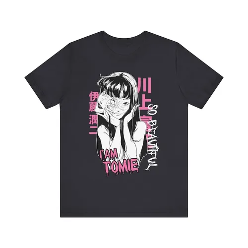 Imagen 2 del producto Camiseta de anime Tomie unisex, camiseta de manga de anime Junji Ito