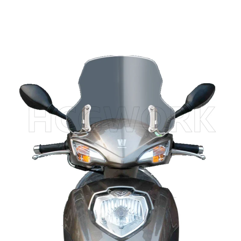 

Motorcycle Accessories Windshield Hd Transparent Heighten for Haojue Vh125 Honda Wh110t-9