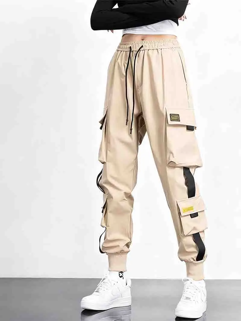 Pantalones Cargo para mujer verano poliéster delgado vacaciones románticas secado rápido absorbente ligero para relajación en la playa Sexy