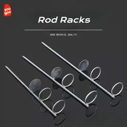 1PC Fishing Rod Bracket Simple Bracket Single Fork Bracket Fishing Rod Bracket Double Ring Bracket Fishing Tools Gear Supplies