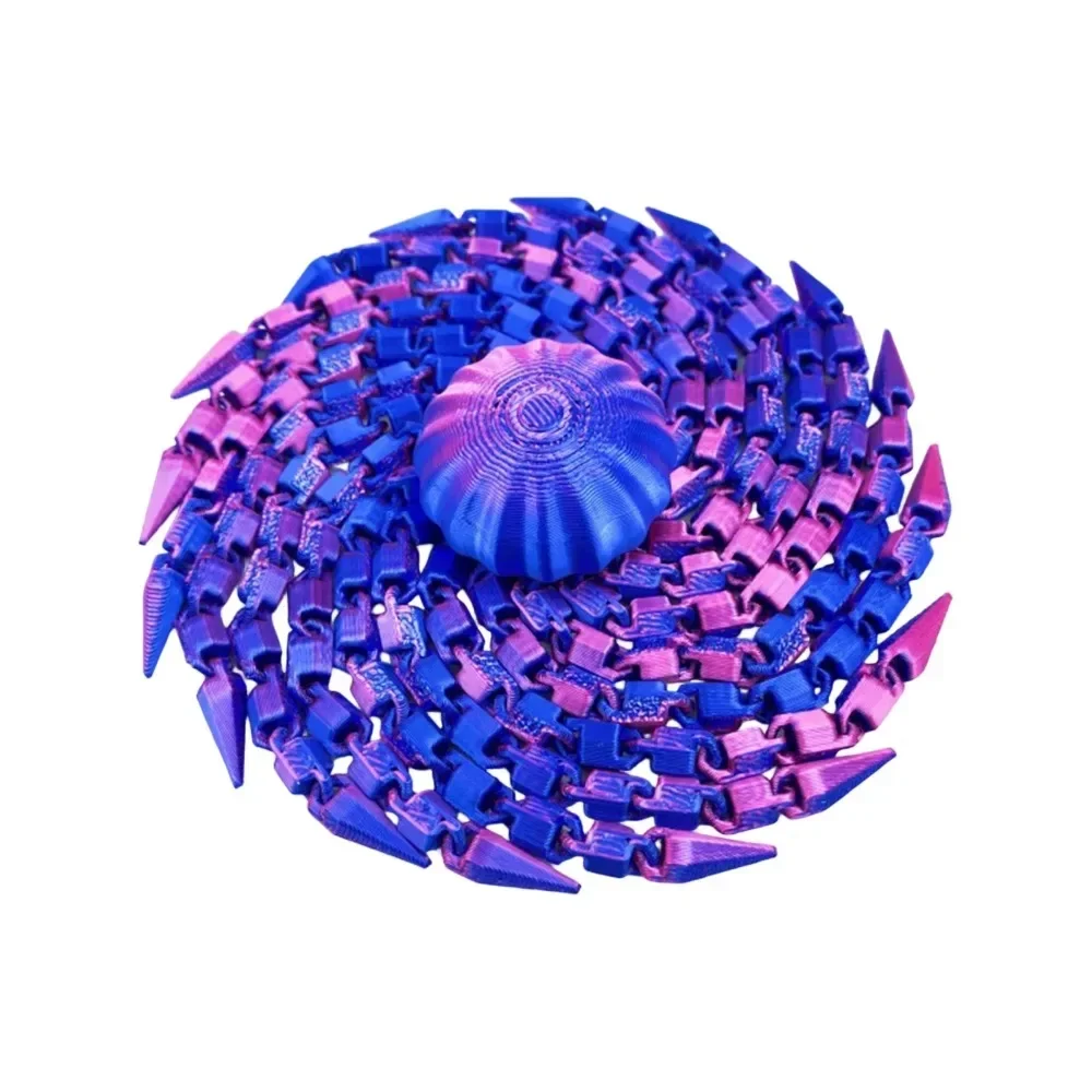 Kreatives 3D-gedrucktes Quallen-Entspannungsspielzeug, Spiralförmiger Oktopus, sensorisches Dekorationsstück, interaktives Stressabbau-Spielzeug, lustiges Spielzeug – Detail 11