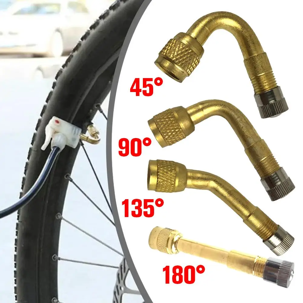 صمامات إطارات السيارة أنبوب تمديد نفخ 45/90/135/180 موصل عالمي للدراجات النارية صمام الدراجة درجة الإطارات محول الوصول K2B3