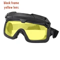 black-yellow lens