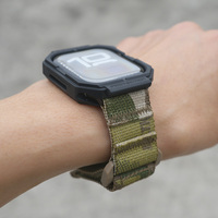 Suitable for Apple watch S10/S9/S8/Ultra/1/2 44/45/46/49mm MC camouflage loop tactical nylon quick-drying wristbands