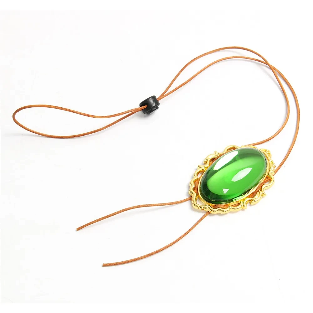 Anime Violet Cosplay Necklace Vintage Pendant Green Diamond Jade Accessories Woman Jewelry Fans Collection Props Gift