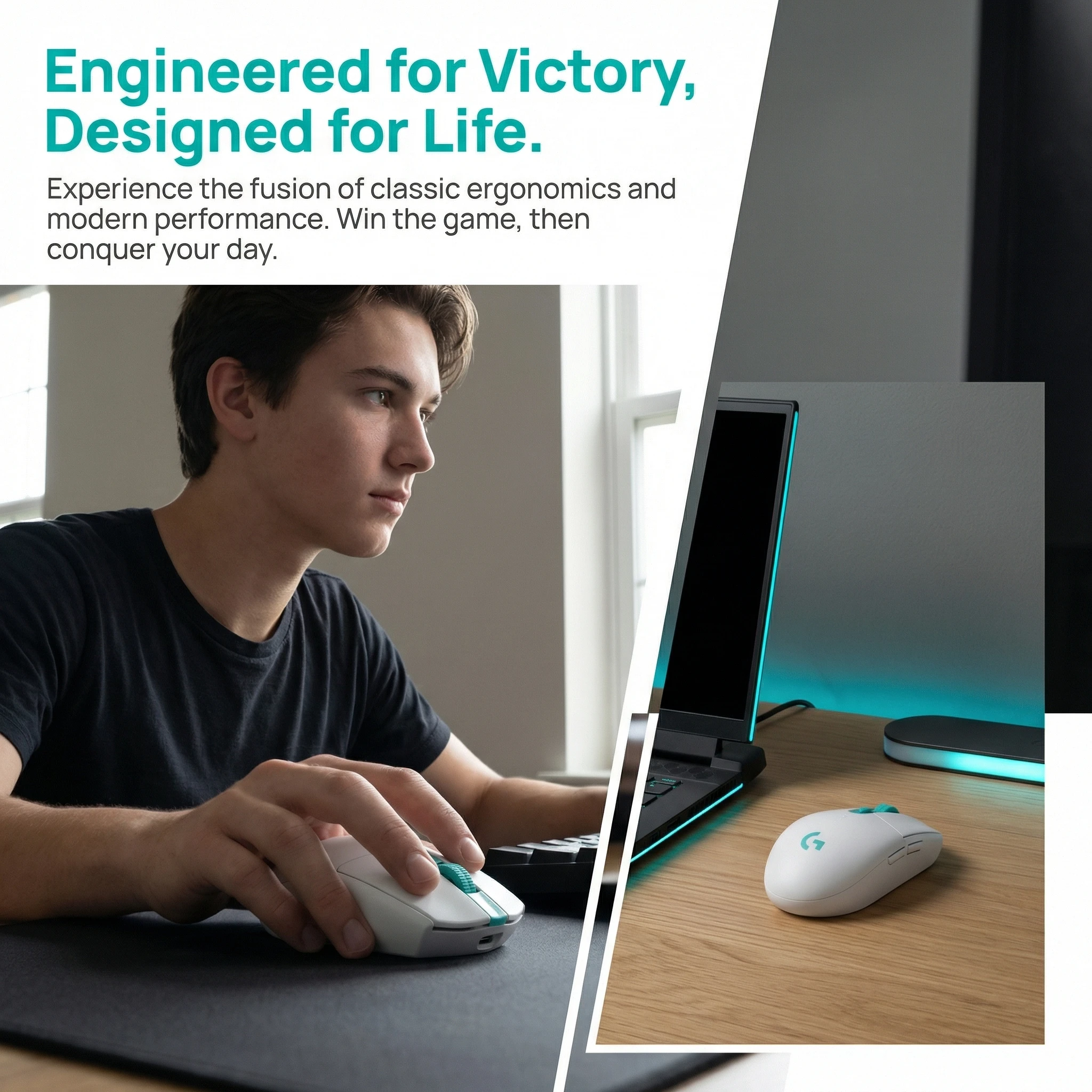 Logitech (G) G304X wireless gaming mouse with charging cable 57 grams lightweight dual-mode 6-key macro programming one click co