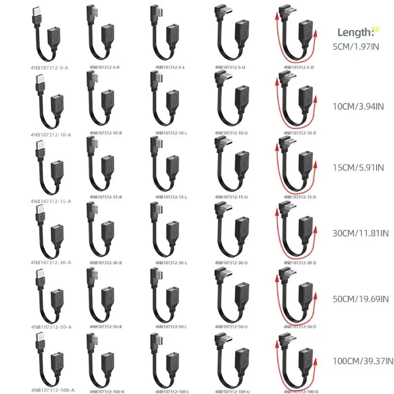 USB2.0 موسع USB تمديد كابل 480Mbps نقل البيانات لأجهزة USB دروبشيبينغ