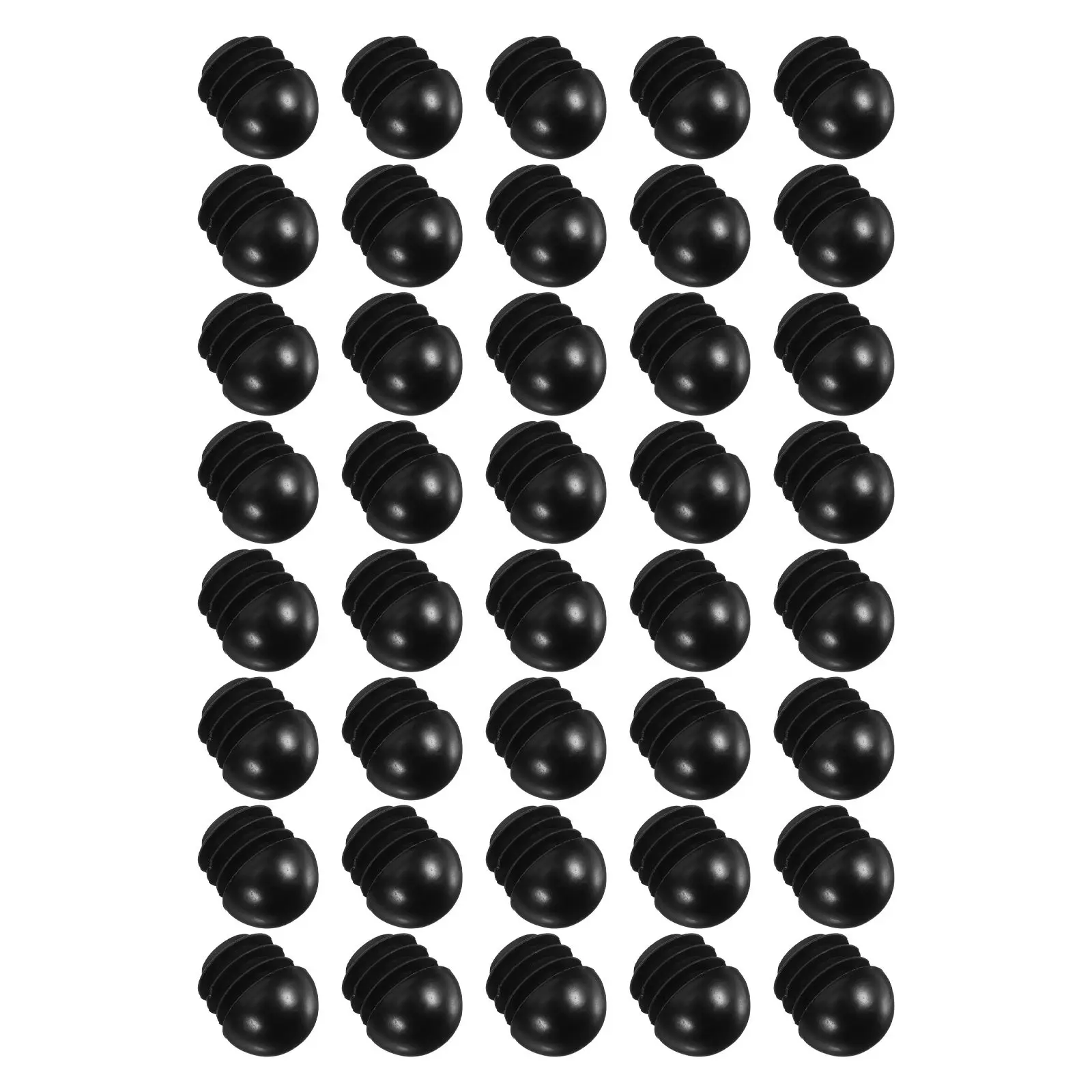 40pcs Round Plastic Tube End Caps 19mm – Chair Leg Covers, Noise Reduction Floor Protectors for Furniture & Stools