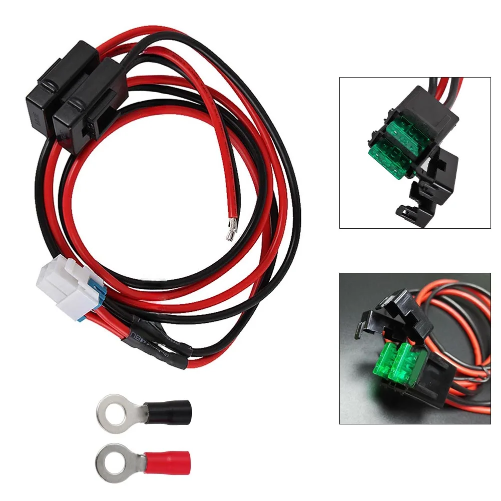 100 Cm 30A Radio Cable 30A Fuse Cable 100 Cm Length 30A Chip Fuse ABS Material Environmentally Friendly Copper