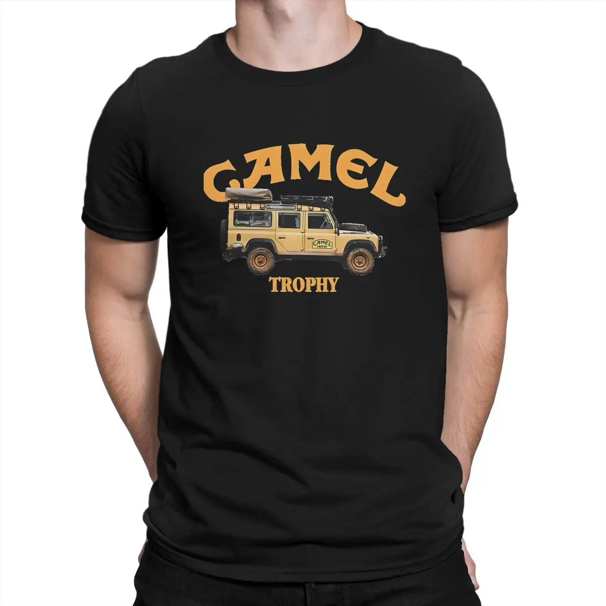 Camel Trophy Creative TShirt For Men Classic Round Collar Basic T Shirt Personalize Gift Clothes Streetwear