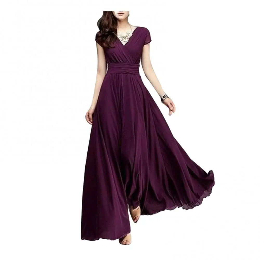 Nowość 2019 Sukienki damskie Wiosna Lato Bawełna Eleganckie damskie plisowane długie białe sukienki V Neck Lace Up Bow S-5XL — zdjęcie 5