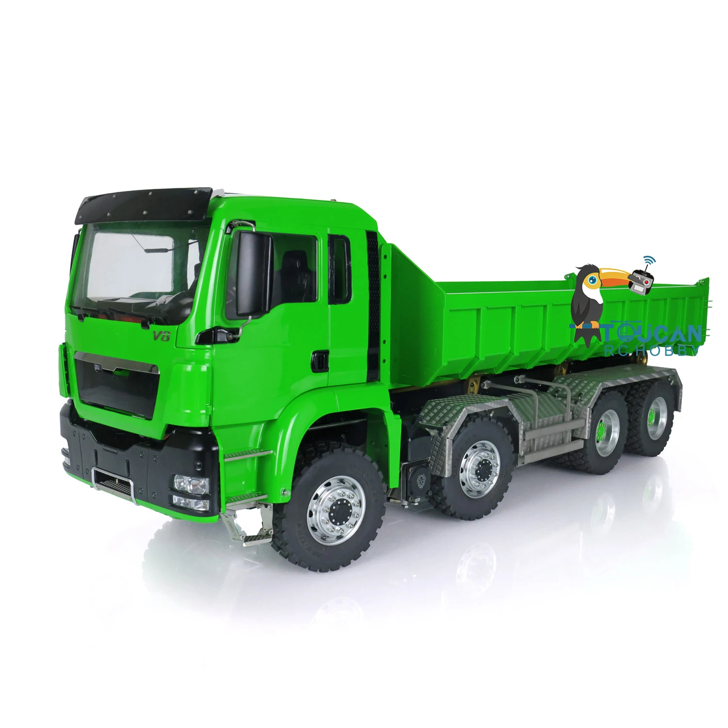 LESU 1/14 Hydraulic Cylinder Tgs 8*8 Metal Remote Control Dump Truck Painted KIT Cabin Cars Adults Toys Thzh0480-SMT8