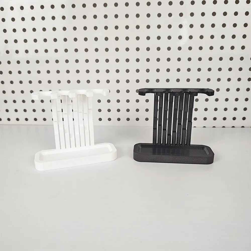 4 Slots Toothbrush Head Holder 3D Printed Plastic Electric Toothbrush Stand Vertical Floor Mount Toothbrush Organizer Home Use