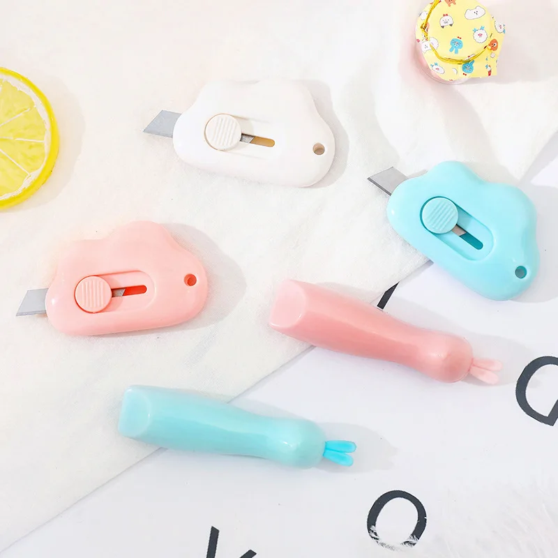 Cute Mini Art Knife Cloud Shape Portable Utility Knife Paper Express Unpacking Envelope Cutting Cutter Box Openner Stationery