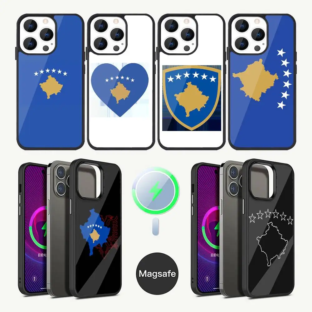 

Kosovo Passport Flag Phone Case For iPhone 16,15,14,13,12,11,Plus,Pro,Max Mini Magsafe Magnetic Wireless Charging