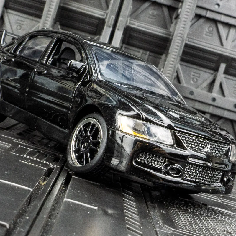 Hot Toys 1:32 JDM Lancer Evo X Alloy Simulation Car For Children Collection Diecast Model Car Miniature Metal Vehicle Kids Gifts