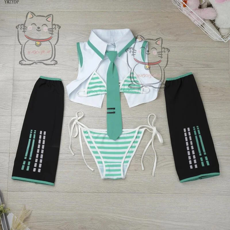 ملابس داخلية ممتعة من الرسوم المتحركة، زي أخضر مثير، هدية لحفلات الهالوين كرنفال #2