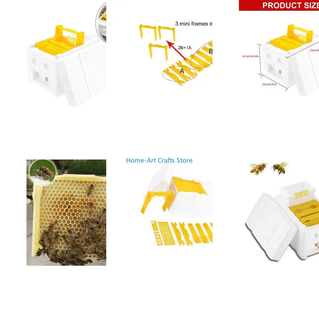 

Y3NA Queen Bees Mating Box Foam Breeding Rearing Copulation Accessories Beekeeping