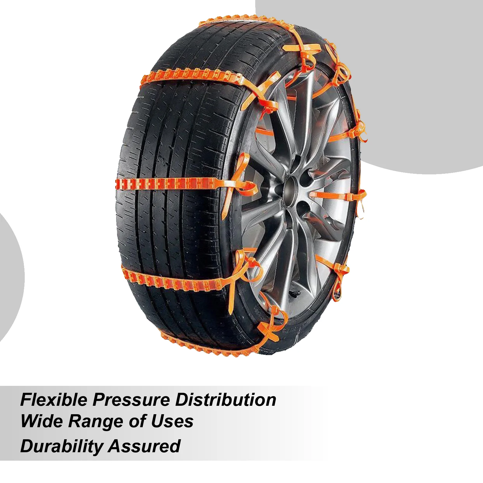 10pcs Car Tire Chains Winter Snow Anti-Skid Tyre Cable Ties Winter Snow Driving Car Tires Snow Chains Tire Tyre Anti Skid Chain