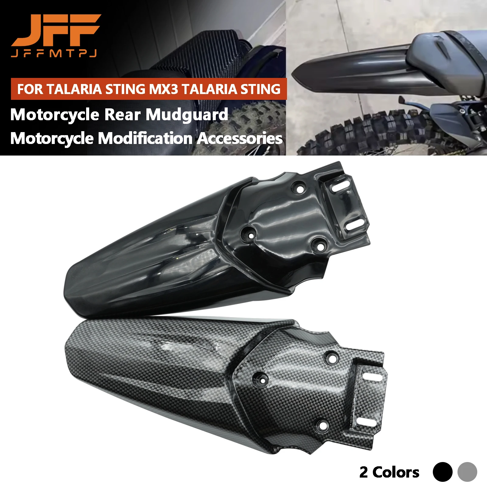 Sting Rear Fender Mudguard Motorcycle Accessories Rear Splash Guard Carbon Fiber Pattern for TALARIA Sting MX3 MX4 MX5