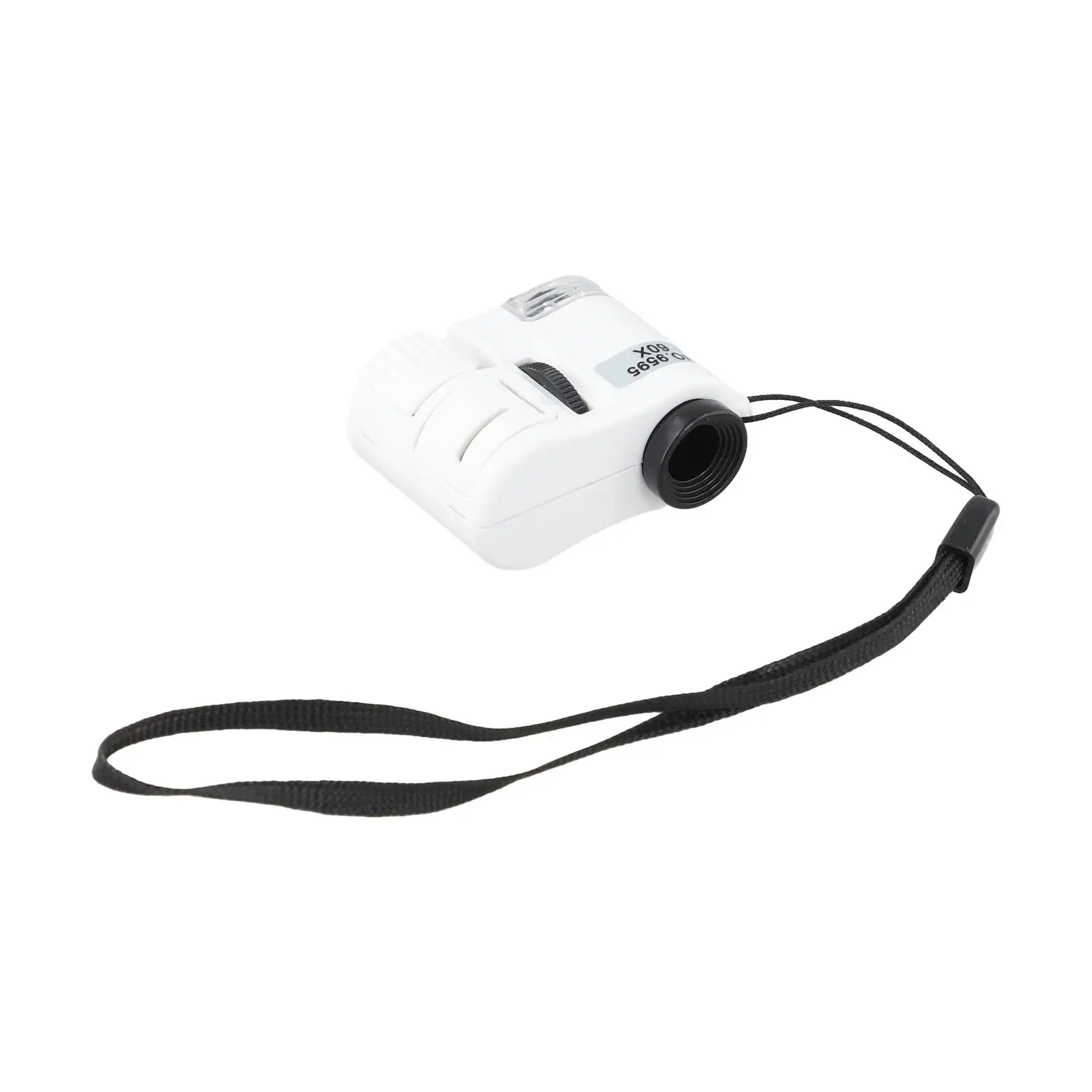1pc 60x Handheld Magnifier Mini Pocket Microscope Magnifier With LED Light Flashlight UV Counterfeit Detection Tools
