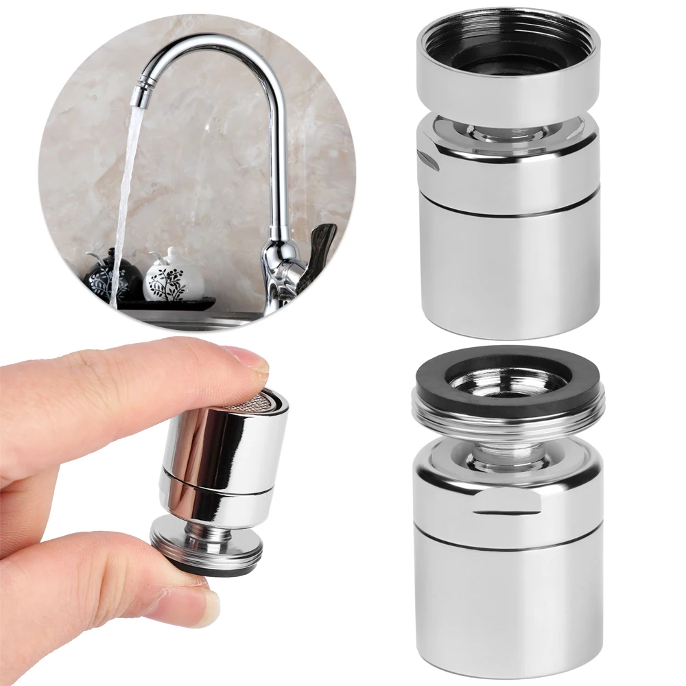 360 Degree Bathroom Swivel Brass Water Saving Tap Faucet Aerator Sprayer Sink Aerator Tap Nozzle Home Hardware Kitchen Supplies