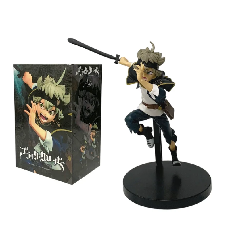 Figura de Anime de 16 cm, Black Clover, Asta en Postura de Batalla, Serie de Juguetes Coleccionables, Modelo Decorativo de Escritorio, Regalo de Navidad