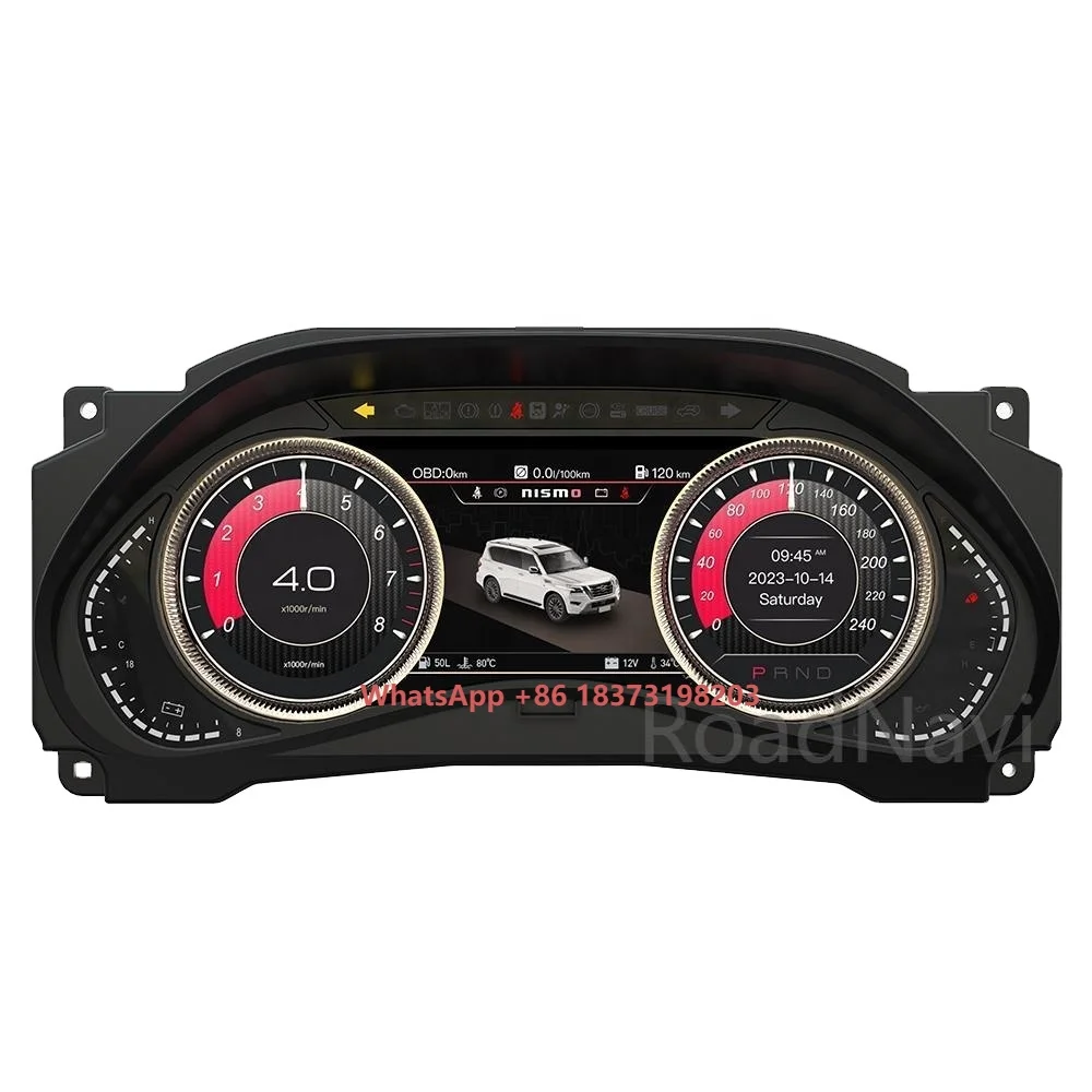 

Car Speedometer Panel Digital Dashboard Instrument Cluster for Patrol Y Pro Y62 Infiniti QX80 2012-2023