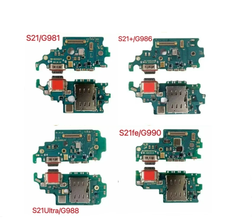 10-個-usb-充電器ボードドック充電ポートコネクタポートフレックスケーブルサムスン-s20-fe-s21-プラス-s22-ウルトラ用