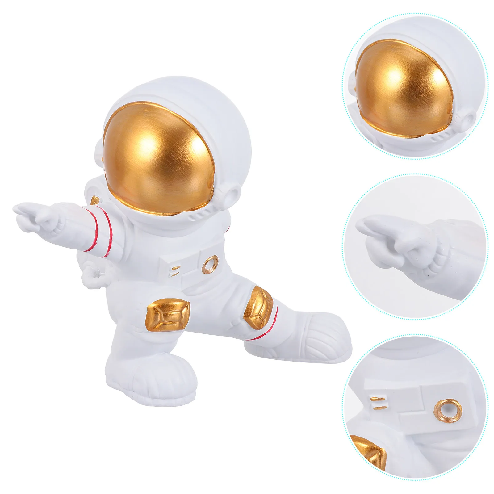 

1pc Adorable Astronaut Ornament Desktop Astronaut Gift Decor Office Home Decoration Spaceman Gift Small Resin Cute Space