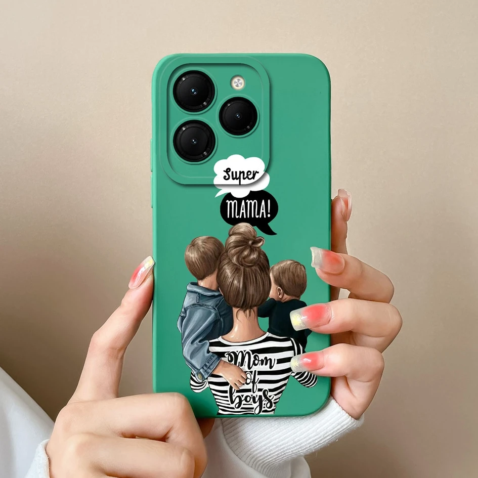 Phone Case For Infinix Hot 40 Pro 40i Cover Cute Fashion Design Matte Soft Liquid Silicone For Infinix Hot40Pro 40 i Fundas Capa