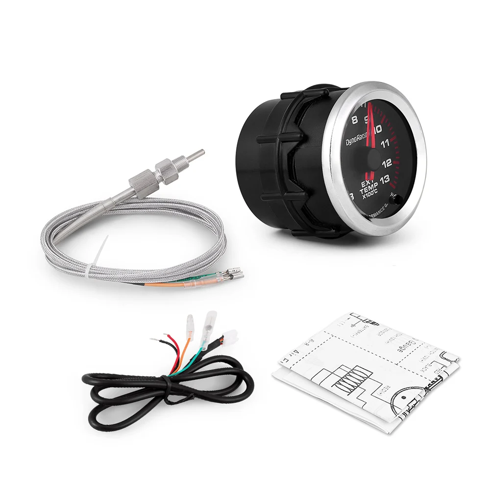 

52mm 2" Car EGT Exhaust Gas Temperature Gauge 300-1300℃ 7 Color LED Pointer with Stepper Motor