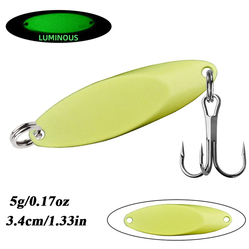 1 stücke 65g 56g 42g-5g Metall Leucht Spinner Löffel Forelle Angeln Locken Harten Köder pailletten Noise Paillette Künstliche Köder Harten Köder