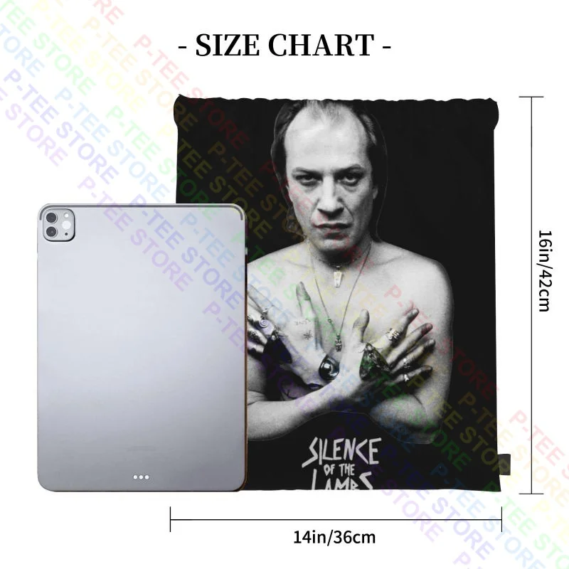 Silence Of The Lambs Buffalo Bill Jame Gumb Ted Levine Drawstring Bags Gym Bag Travel Sports Bag