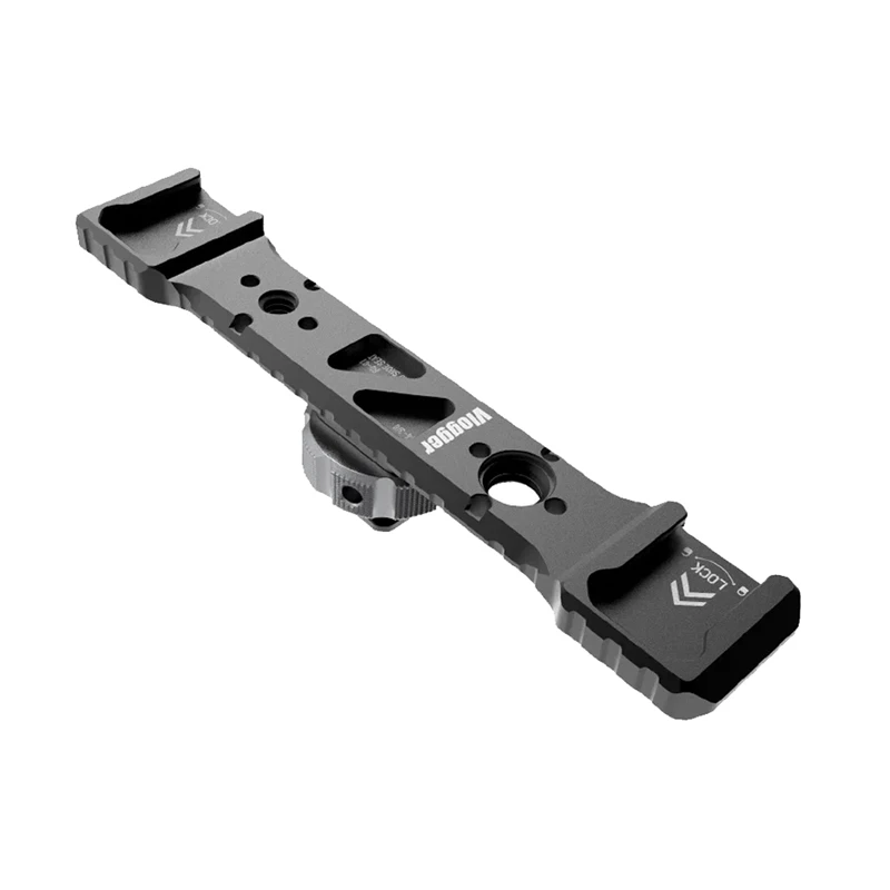 1 шт. двойной кронштейн для крепления горячего башмака адаптер для пластины черный штатив 1/4 Холодный башмак для цифровой зеркальной камеры брелок для держателя монитора