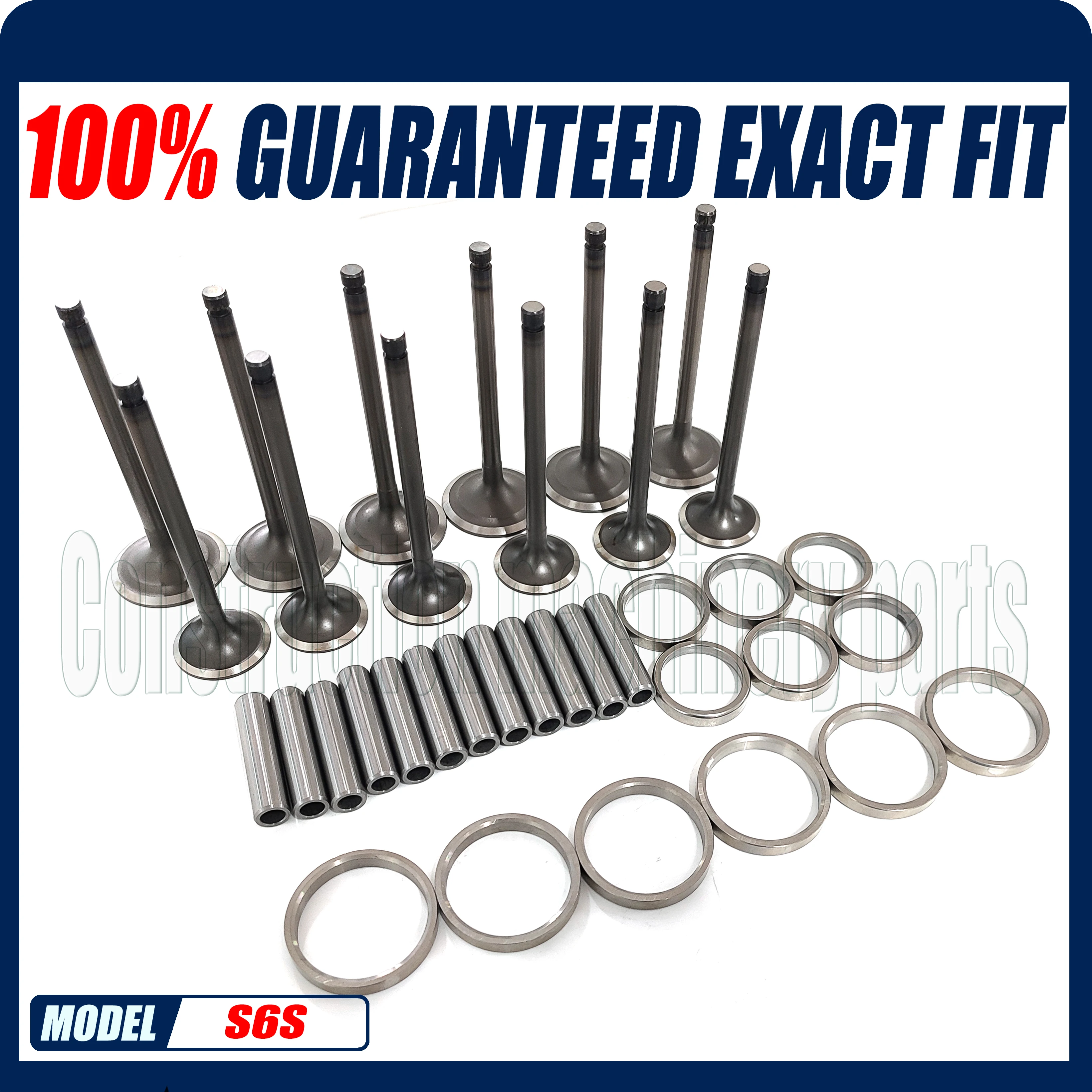 S6S Valve Train Kit For Mitsubishi Engine Valve Seat Valve Guide (For One Engine)