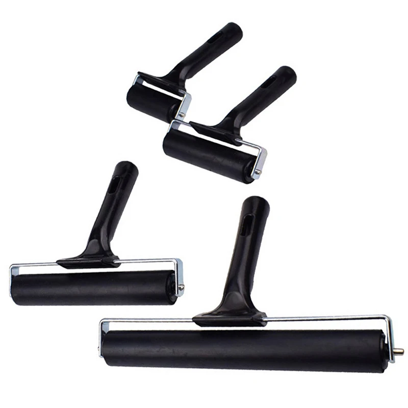 Brayer Art Supplies Print Ink Printing Tool 6/10/15/20cm Construction Tools Anti Skid Rubber Roller Stamping Accessories
