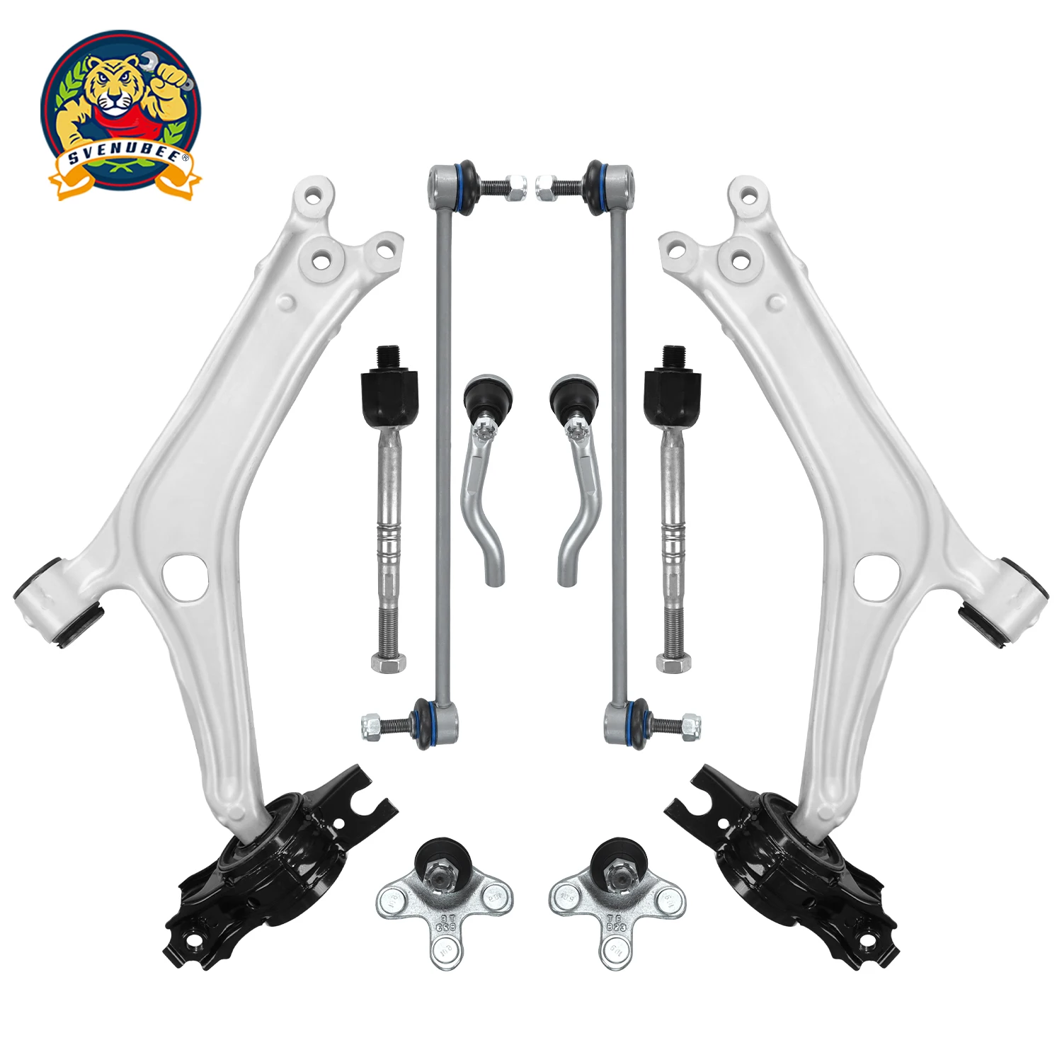

Svenubee Front Lower Control Arm w/ Bushings Sway Bar Link Tie Rod End Suspension for Honda Accord 2018 2019 2020 2021