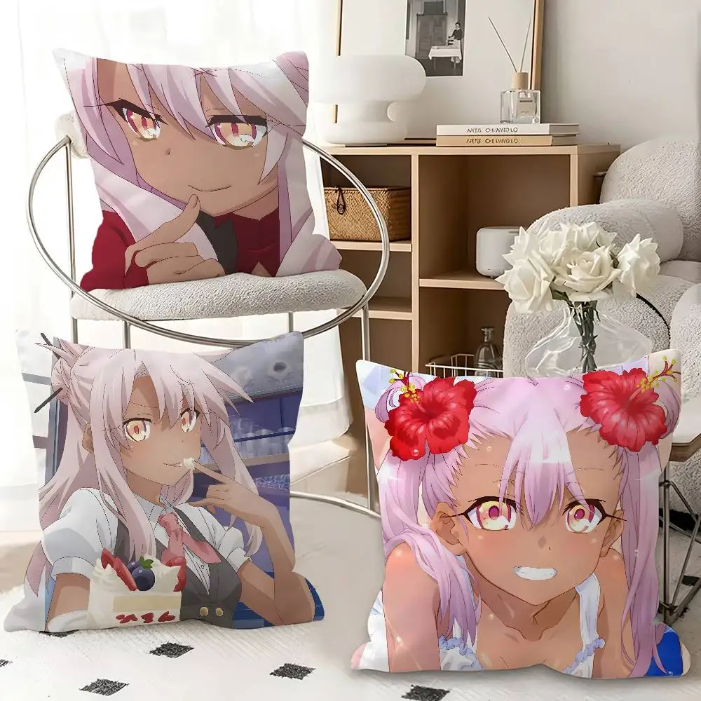 1pc Chloe Von Einzbern Anime Characters Pillow Case Fashion Square Pillowcase Bedroom Sofa Room Ins Decoration Leisure