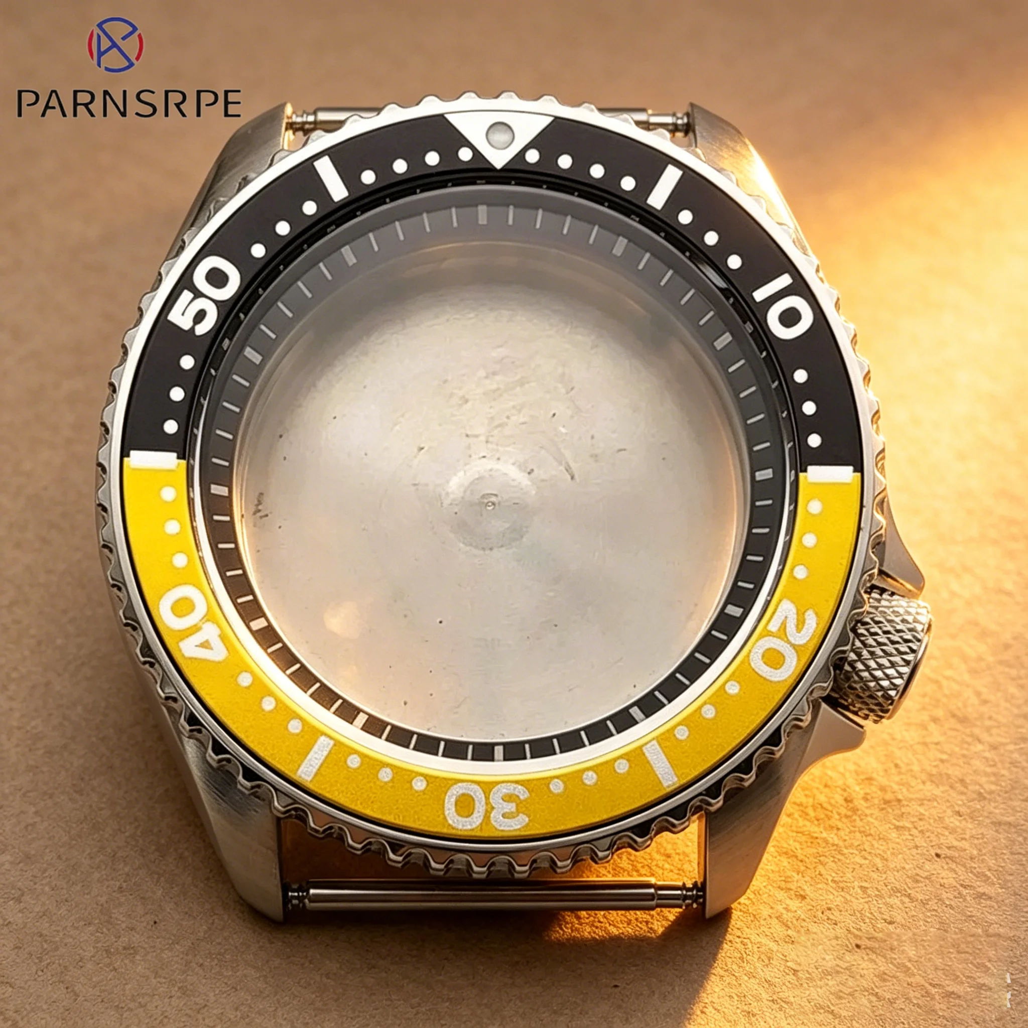 

Skx007 Case 42mm Nh35 Case Mechanical Case Sapphire Glass For nh35 nh36 Movement 3.8 Screwed Crown Brushed Case