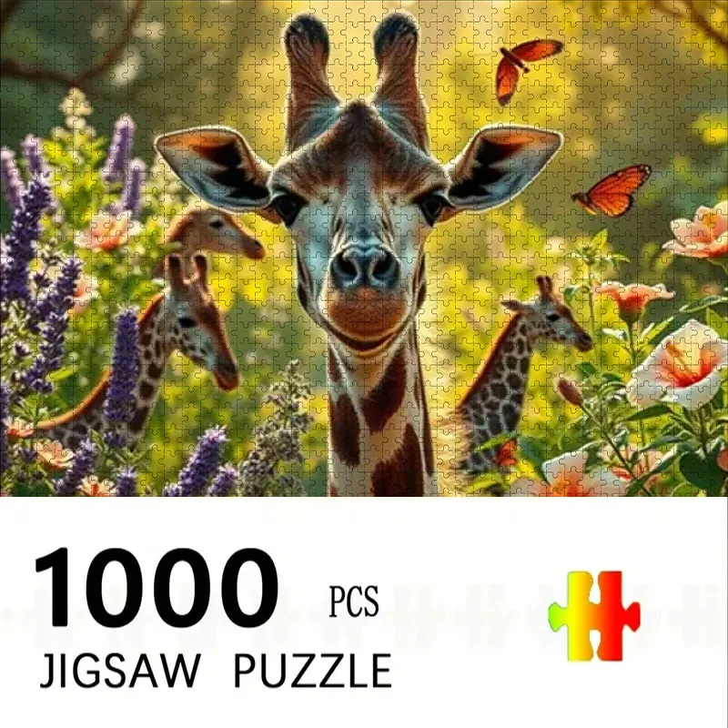 

Пазл для взрослых на 500/1000 элементов - Семейная игра для снятия стресса, сложная сборка из крупных деталей, подарок на Рождество/праздники