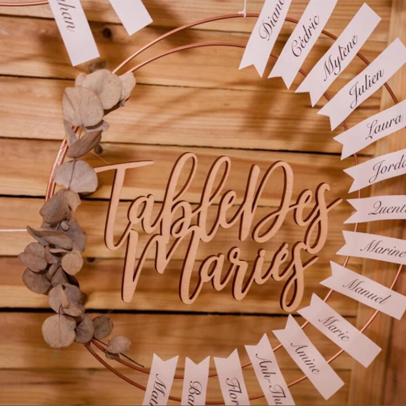 Personalized Wood Names and Place Cards, Custom Wedding Decoration, Names, Settings, Tags, Wedding